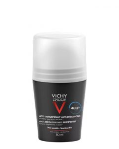Vichy Homme Deodorant for Sensitive Skin Roll-on, 50 ml.
